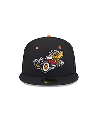 New Era Men's Black Winston-Salem Dash Theme Nights 59FIFTY Fitted Hat