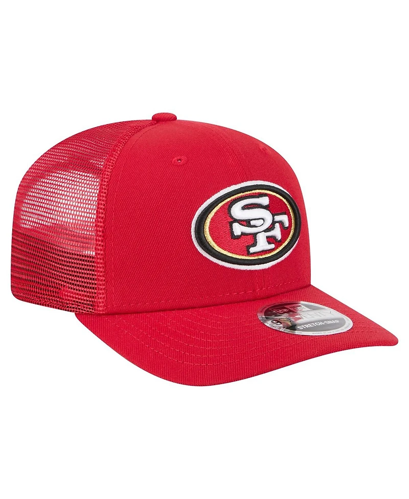 New Era Men's Scarlet San Francisco 49ers Team Collection 9SEVENTY Stretch-Snap Adjustable Hat