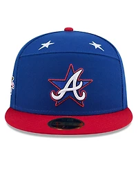 New Era Men's Blue/Red Atlanta Braves 2025 Mlb All-Star Game Workout Side Patch 59FIFTY Fitted Hat
