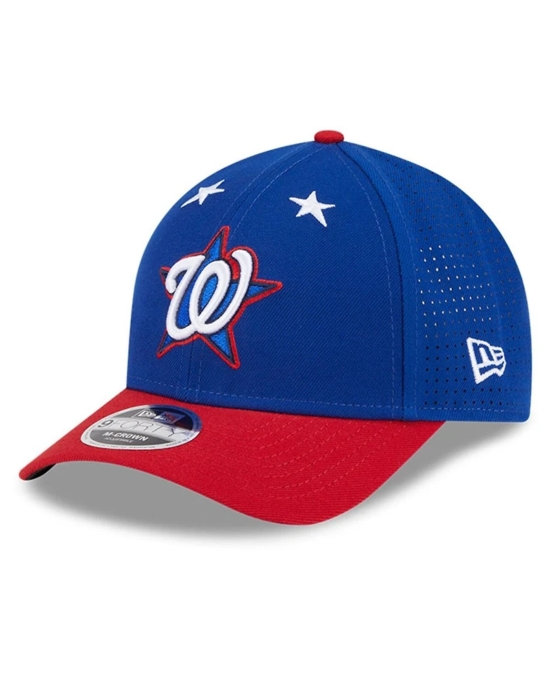 New Era Men's Blue/Red Washington Nationals 2025 Mlb All-Star Game Workout 9FORTY M-Crown Adjustable Hat