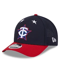 New Era Men's Navy/Red Minnesota Twins 2025 Mlb All-Star Game Workout 9FORTY M-Crown Adjustable Hat