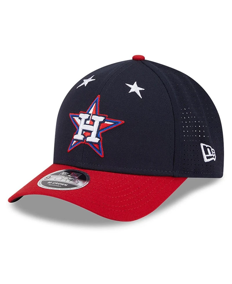 New Era Men's Navy/Red Houston Astros 2025 Mlb All-Star Game Workout 9FORTY M-Crown Adjustable Hat