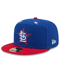 New Era Men's Blue/Red St. Louis Cardinals 2025 Mlb All-Star Game Workout Side Patch 59FIFTY Fitted Hat