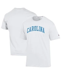 Champion Men's White North Carolina Tar Heels Basic Arch T-Shirt