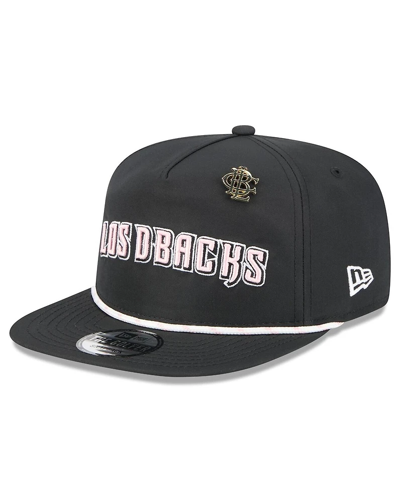 New Era Men's Black Arizona Diamondbacks 2025 Big League Chew Golfer Snapback Hat