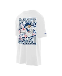 New Era Men's Roki Sasaki White Los Angeles Dodgers Player T-Shirt