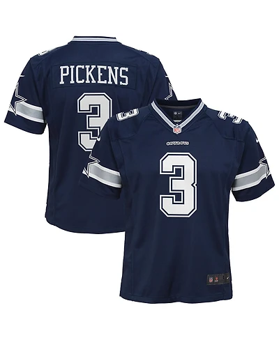 Nike Big Boys and Girls George Pickens Navy Dallas Cowboys Game Jersey