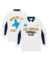Peace Collective Big Boys and Girls White Lafc Rugby Long Sleeve Polo Shirt