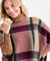 Jones New York Women's Drop Shoulder Turtle Neck Sweater