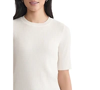 Jones New York Petite Sutton Short-Sleeve Knit Top