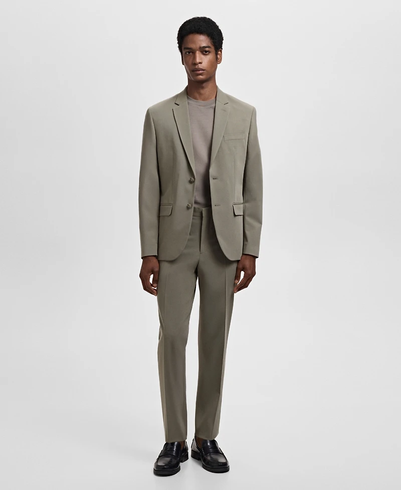 Mango Men's Stretch-Fabric Super Slim-Fit Suit Jacket