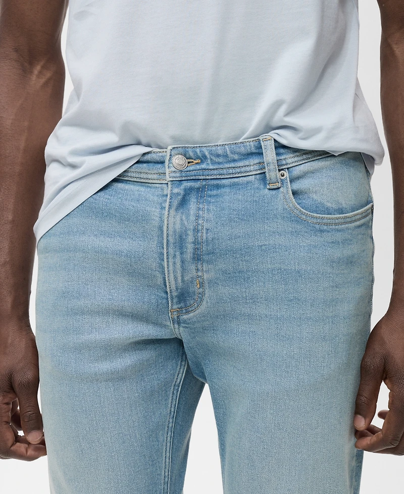 Mango Men's Frayed Effect Jan Slim-Fit Jeans