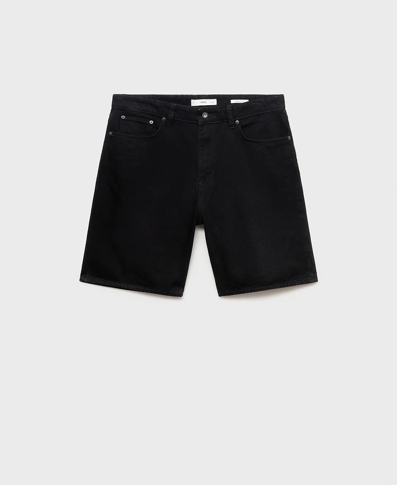 Mango Men's Regular-Fit 9" Denim Shorts