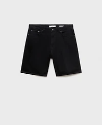 Mango Men's Regular-Fit 9" Denim Shorts