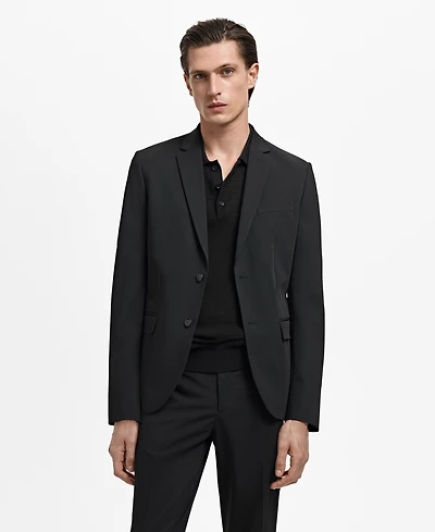 Mango Men's Stretch Fabric Super Slim-Fit Suit Jacket
