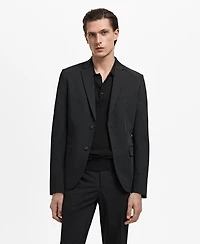 Mango Men's Stretch Fabric Super Slim-Fit Suit Jacket