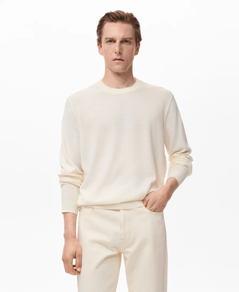 Mango Men's Fine-Knit Sweater