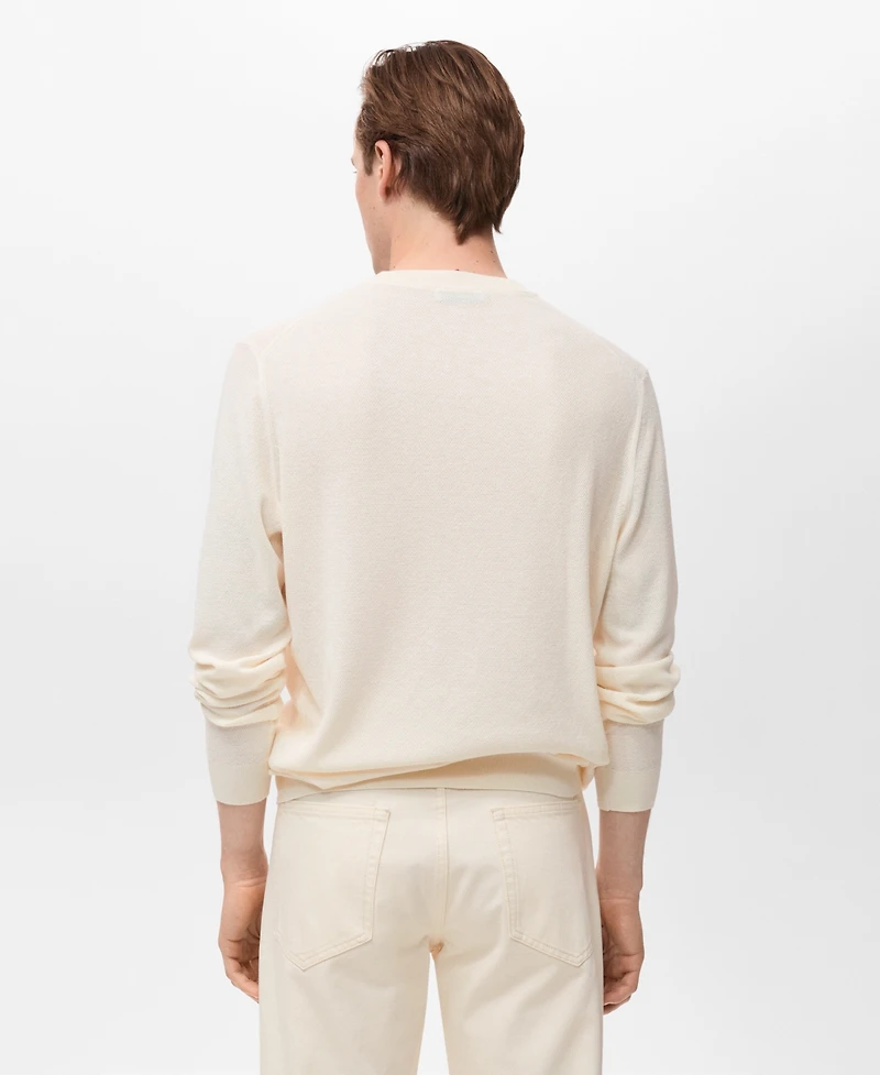 Mango Men's Fine-Knit Sweater