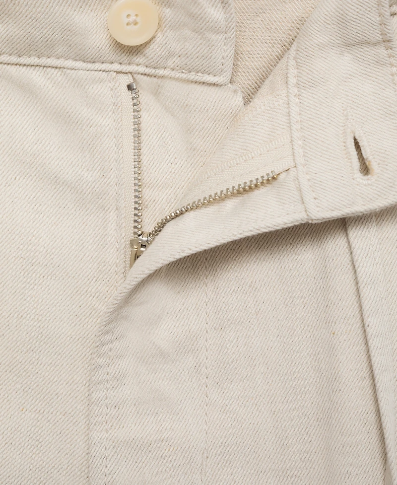 Mango Men's Linen 9.5" Bermuda Shorts