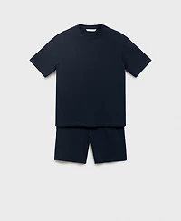 Mango Men's Cotton Shorts Pajama Pack