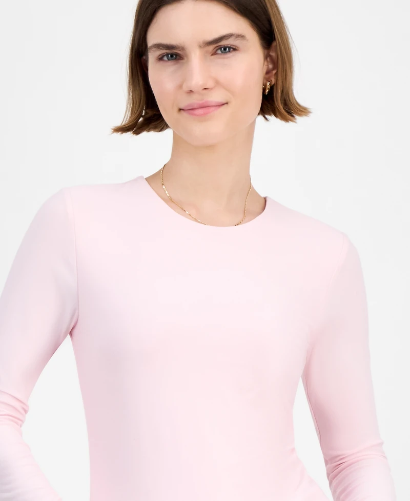 Hippie Rose Juniors' Crewneck Long-Sleeve Top