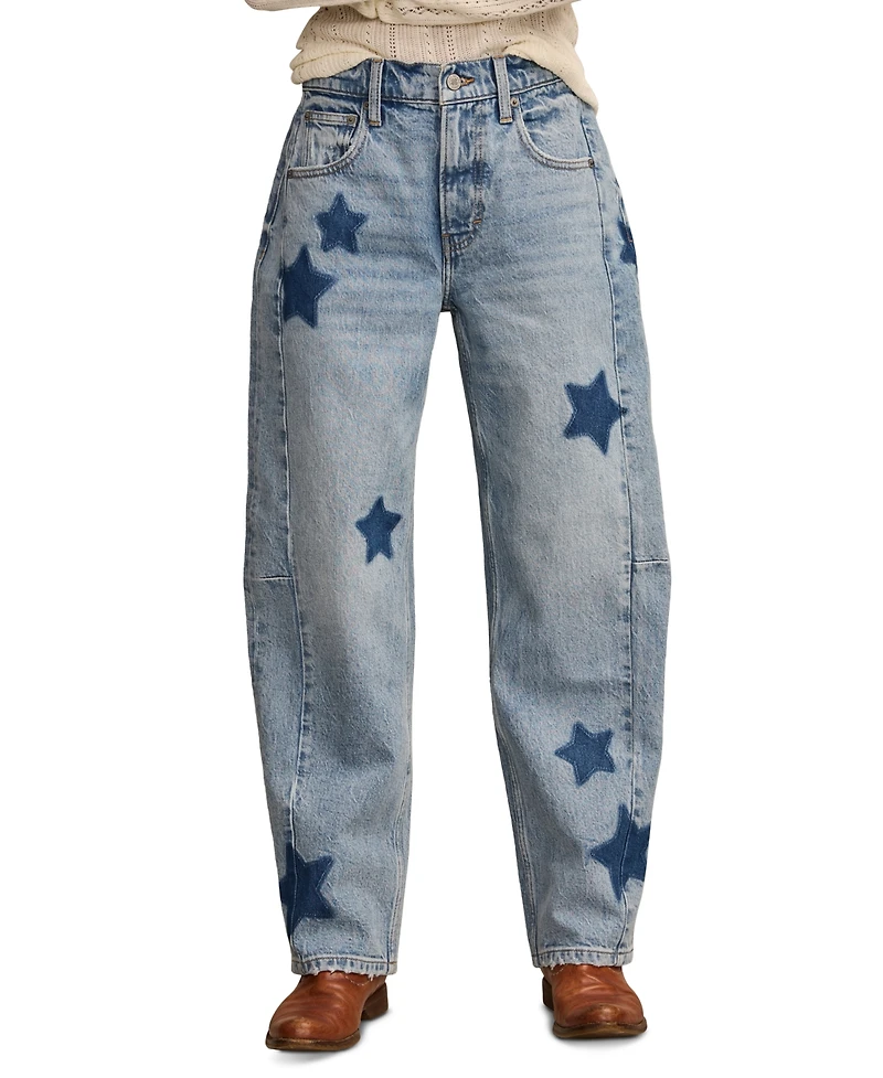 Lucky Brand Women's Legend High-Rise Barrel-Leg Jeans