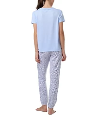 Tommy Hilfiger Women's 2Pc Tee & Jogger Pajama Set