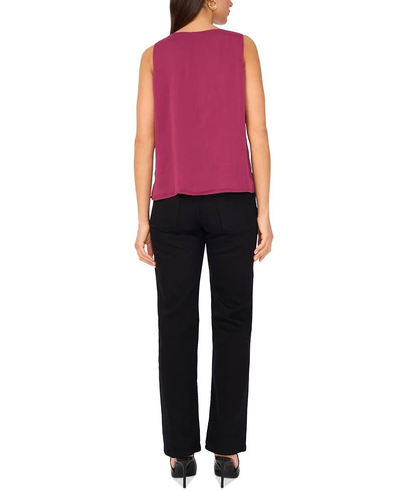 Vince Camuto Women's Sleeveless Ruffled Top