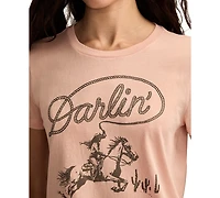 Lucky Brand Women's Darlin Cowgirl Classic Cotton T-Shirt