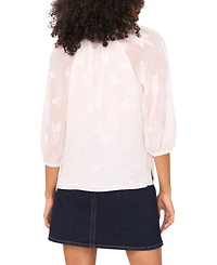 Vince Camuto Women's Embroidered Raglan-Sleeve Blouse