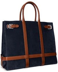Lauren Ralph Lauren Suede & Leather Extra Large Devyn Tote Bag