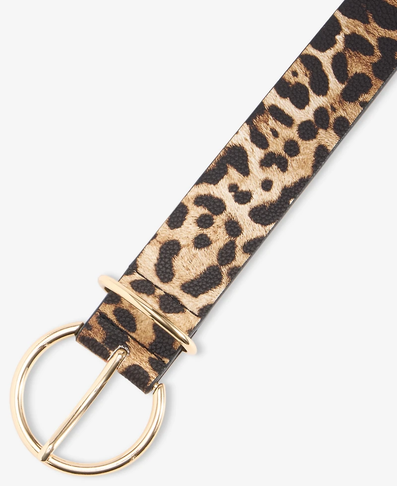 On 34th Leopard-Print Drop Loop Belt, Macy's Exclusive