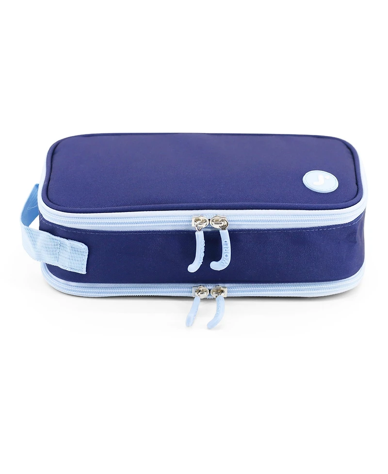 J World Doodle Pencil Case with Organizational Pockets and Handle Strap