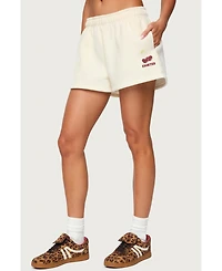 Edikted Women's Cherry Babe Sweat Shorts