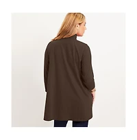 June + Vie Women's One+Only Mock-Neck Tunic