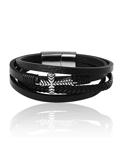 Lucky Brand 4 Row Cross Bracelet