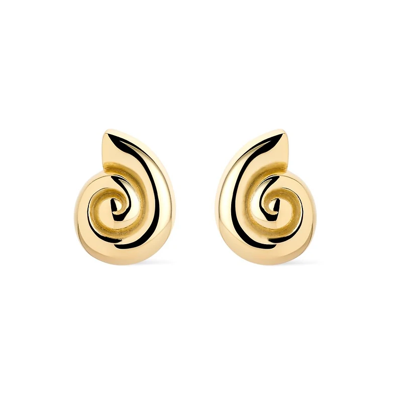Gold Stud Earrings - Ariel Studs