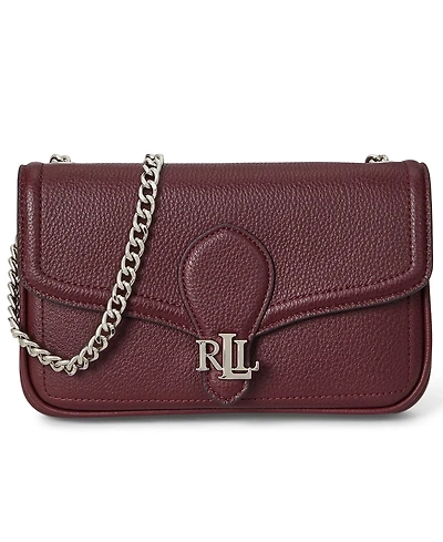 Lauren Ralph Lauren Bradley Small Pebbled Leather Crossbody Wallet