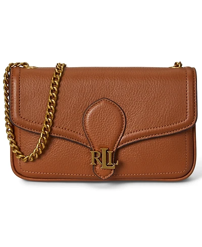 Lauren Ralph Bradley Small Pebbled Leather Crossbody Wallet