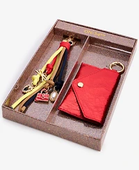On 34th Card Case & Multi-Charm Beaded Keychain
