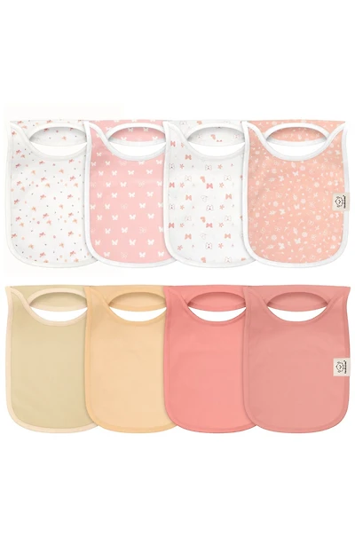 KeaBabies 8-Pack Baby Bibs for Boys, Girls, Pull-on Bibs, Drool Boy, Girl, Bib Unisex
