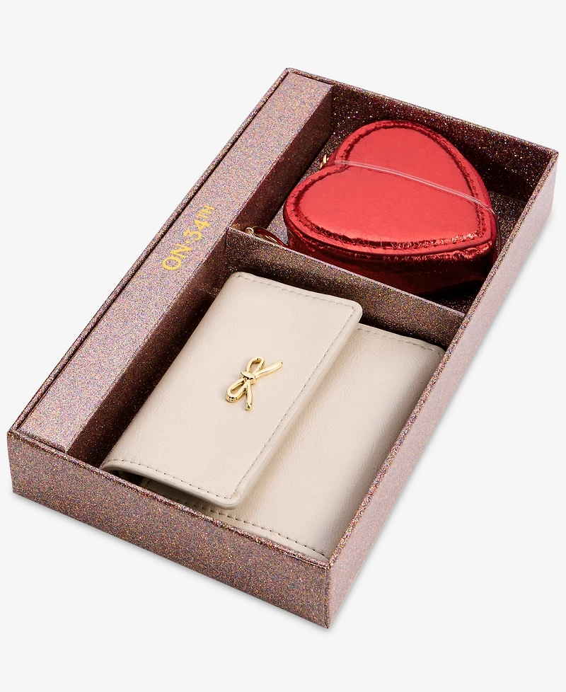 On 34th Maddynn Wallet & Heart Pouch Set, Macy's Exclusive