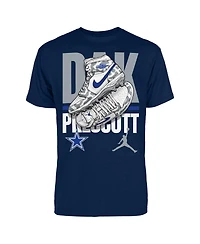 Jordan Men's Dak Prescott Navy Dallas Cowboys Kicks Graphic T-Shirt