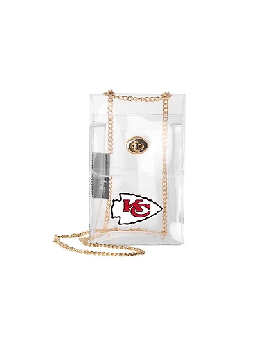 Logo Brands Kansas City Chiefs Clear Essential Crossbody Purse
