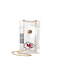 Logo Brands Kansas City Chiefs Clear Essential Crossbody Purse