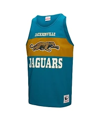 Mitchell & Ness Men's Teal Jacksonville Jaguars Retro Color Block Tank Top