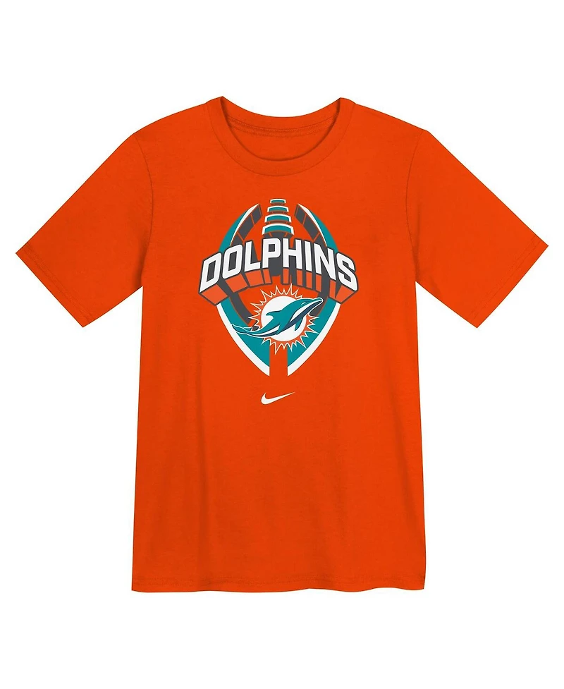 Nike Preschool Orange Miami Dolphins Icon Legend Performance T-Shirt