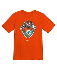 Nike Preschool Orange Miami Dolphins Icon Legend Performance T-Shirt