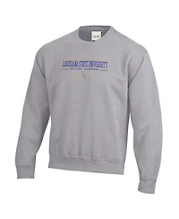 Gear 4 Sports Men's Heather Gray Lsu Tigers 2025 Ncaa Baseball College World Series Champions Pullover Sweatshirt