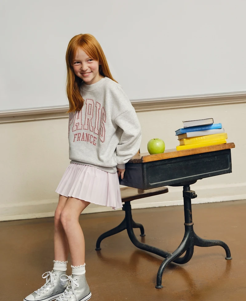 abercrombie kids Girls I Heart Paris Crewneck Sweatshirt